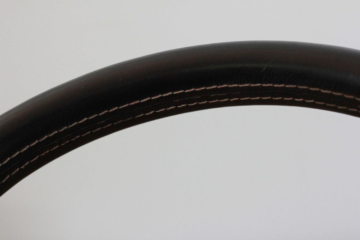 Victor Design Leather Steering Wheel - Black / Red