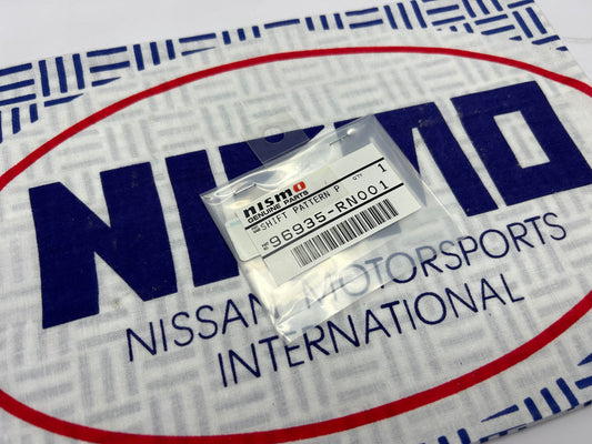 Nismo Alloy Shift Pattern Emblem 6 Speed - 96935-RN001