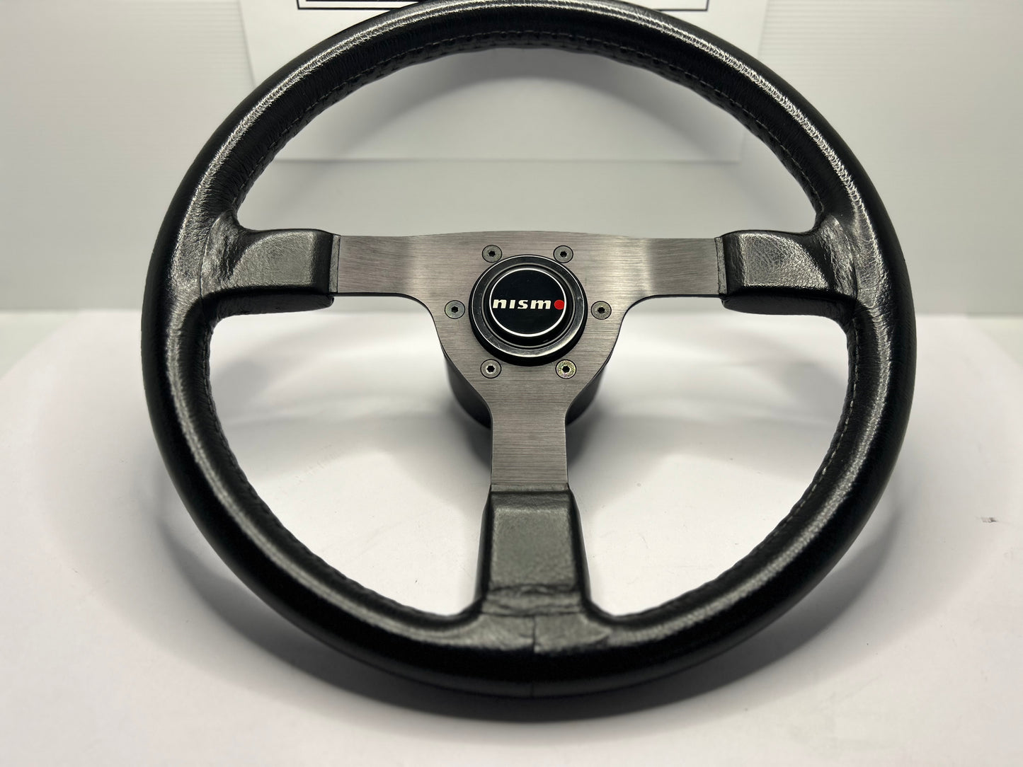 Genuine Nismo 365A Leather Steering Wheel & Horn Button - Black
