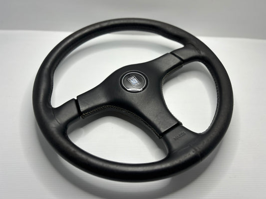 Nardi Gara 3 Leather Steering Wheel - Black