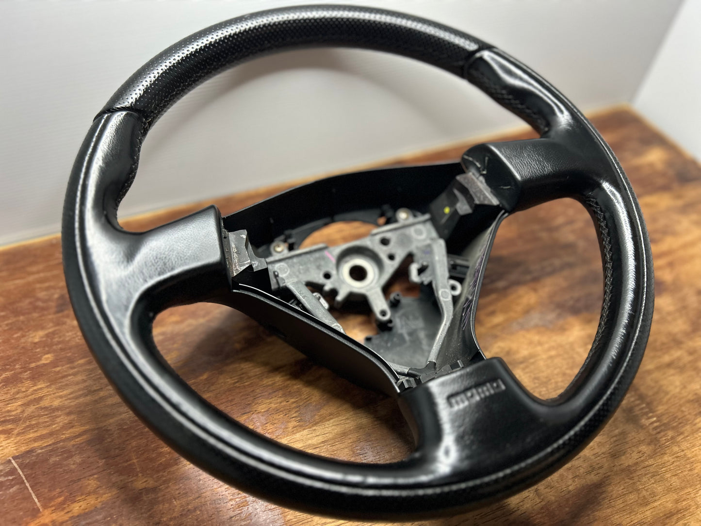 GDA / BL5 WRX MOMO Leather Steering Wheel - Black
