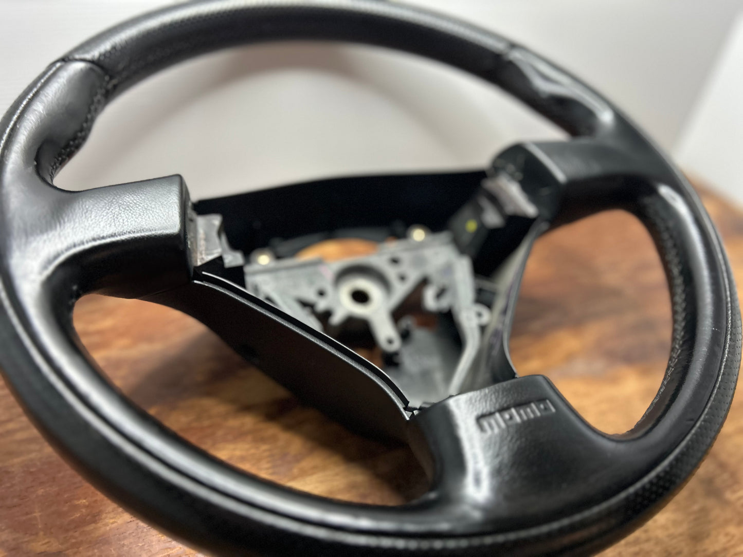 GDA / BL5 WRX MOMO Leather Steering Wheel - Black