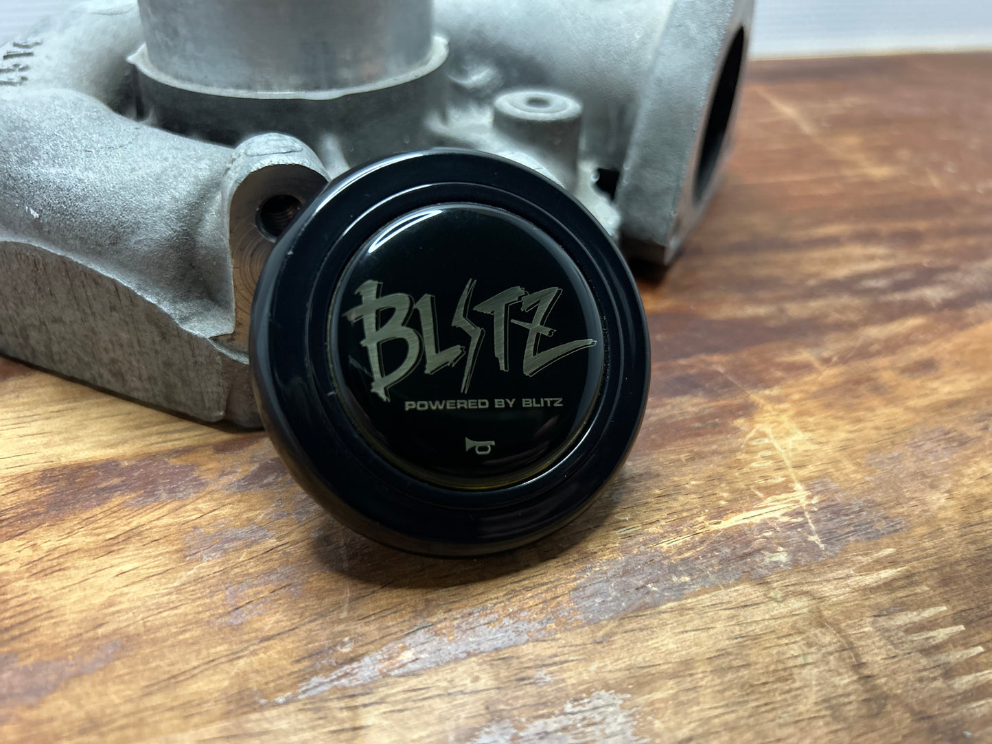 Genuine Blitz Old Logo Horn Button - Black