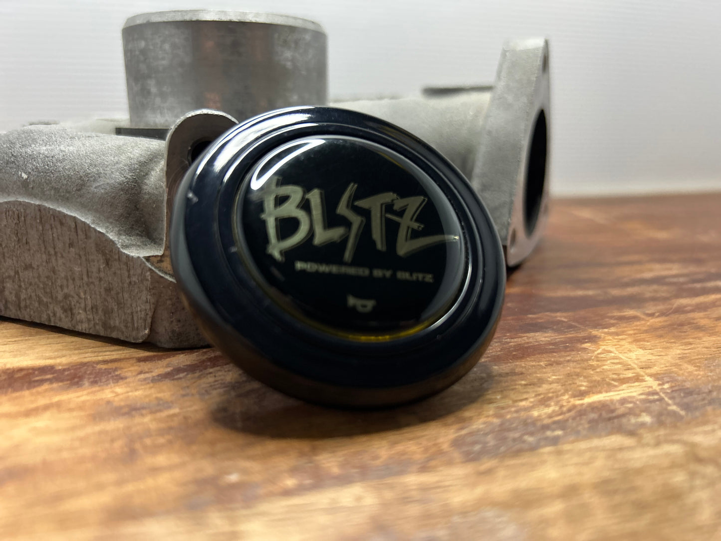 Genuine Blitz Old Logo Horn Button - Black