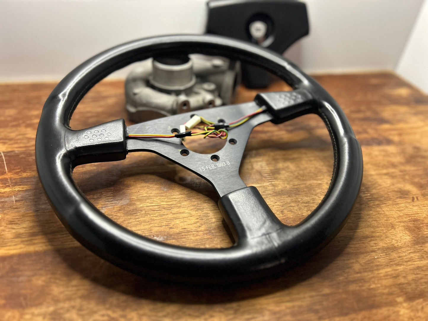 Lancia Delta HF Integrale Evoluzione MOMO Leather Steering Wheel - Black
