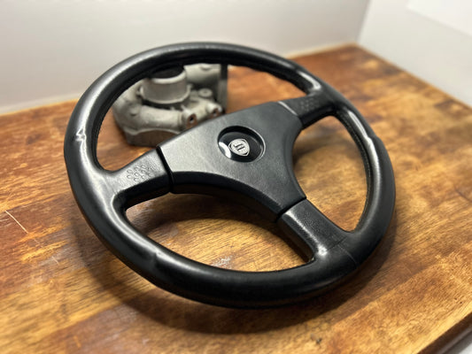 Lancia Delta HF Integrale Evoluzione MOMO Leather Steering Wheel - Black