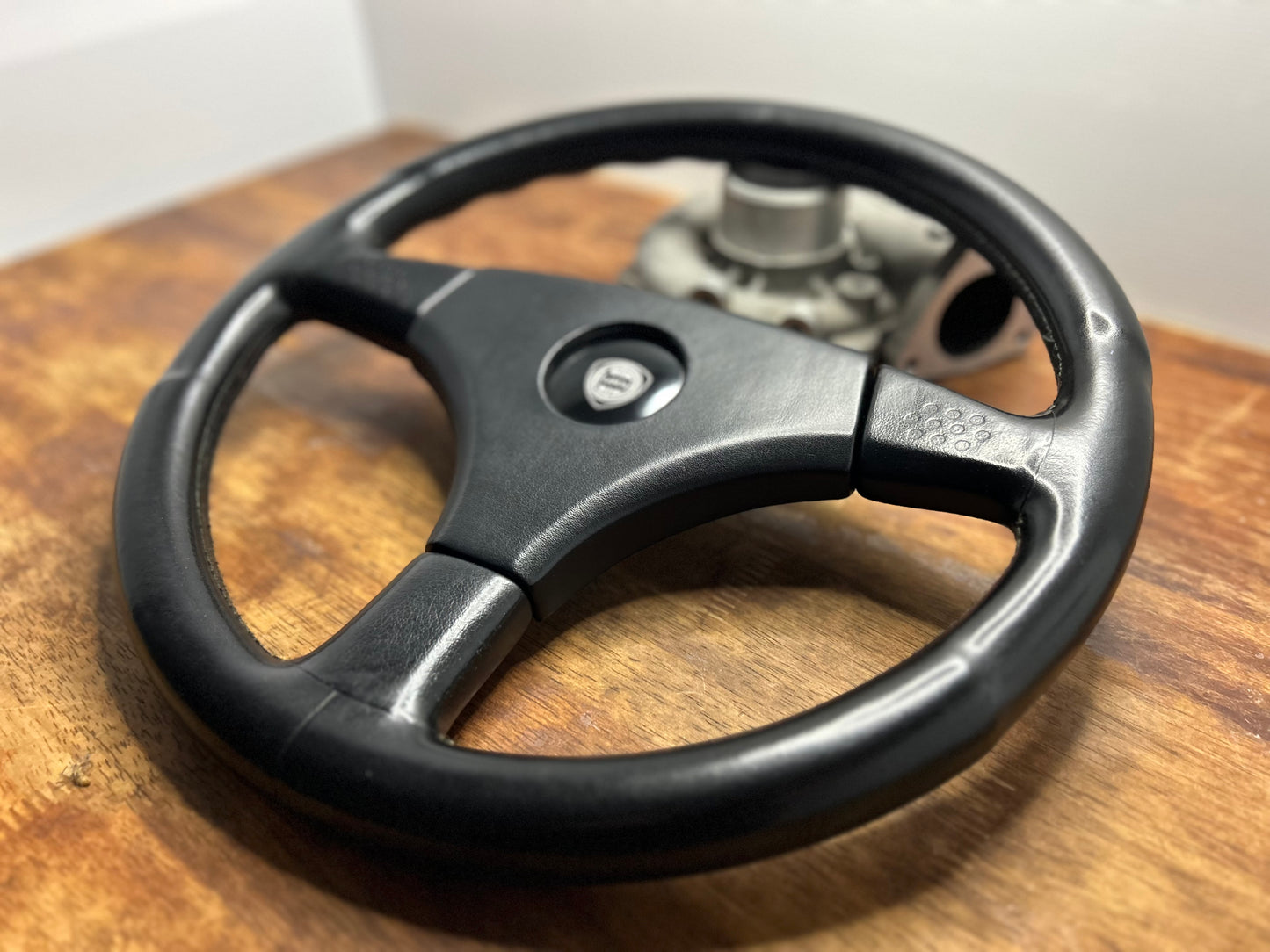 Lancia Delta HF Integrale Evoluzione MOMO Leather Steering Wheel - Black