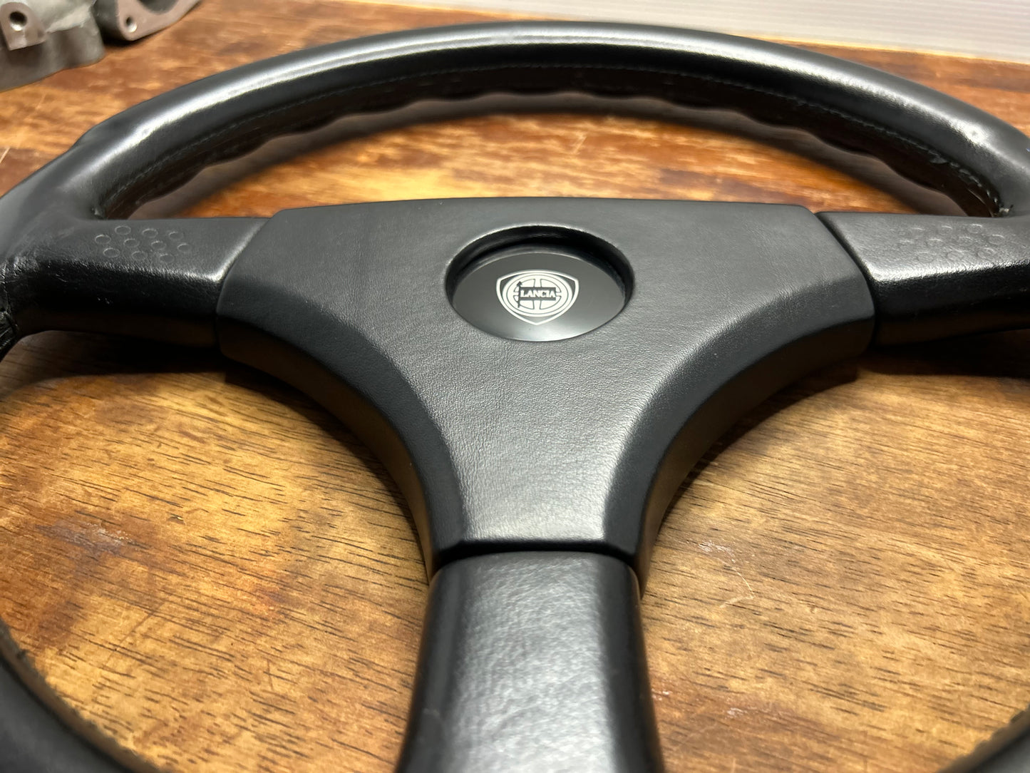 Lancia Delta HF Integrale Evoluzione MOMO Leather Steering Wheel - Black