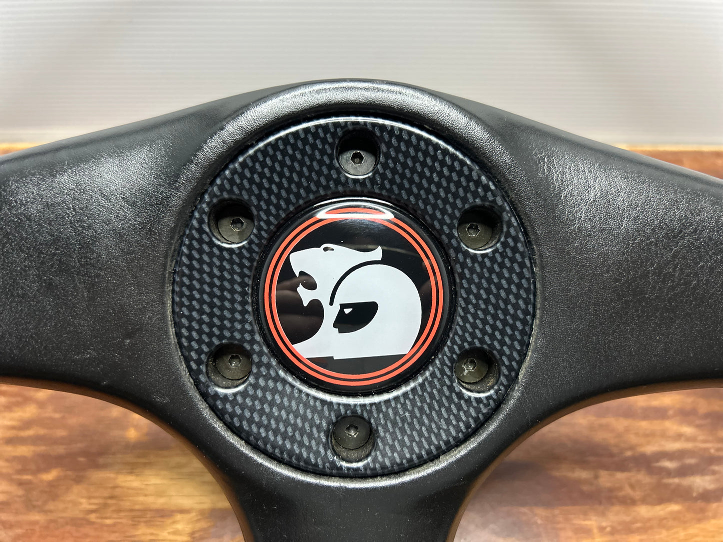 Italvolanti Leather Steering Wheel 350mm - Black / HSV