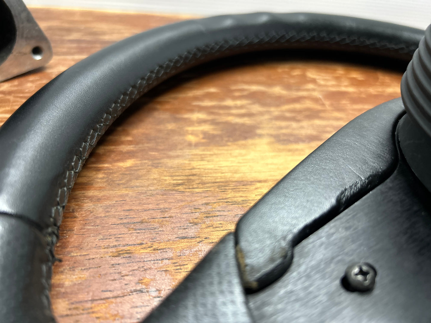 Italvolanti Leather Steering Wheel 350mm - Black / HSV