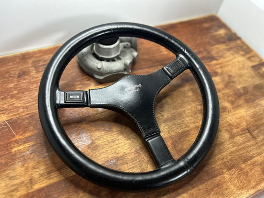 Italvolanti Formel 365mm Leather Steering Wheel Mazda Rx7 - Black