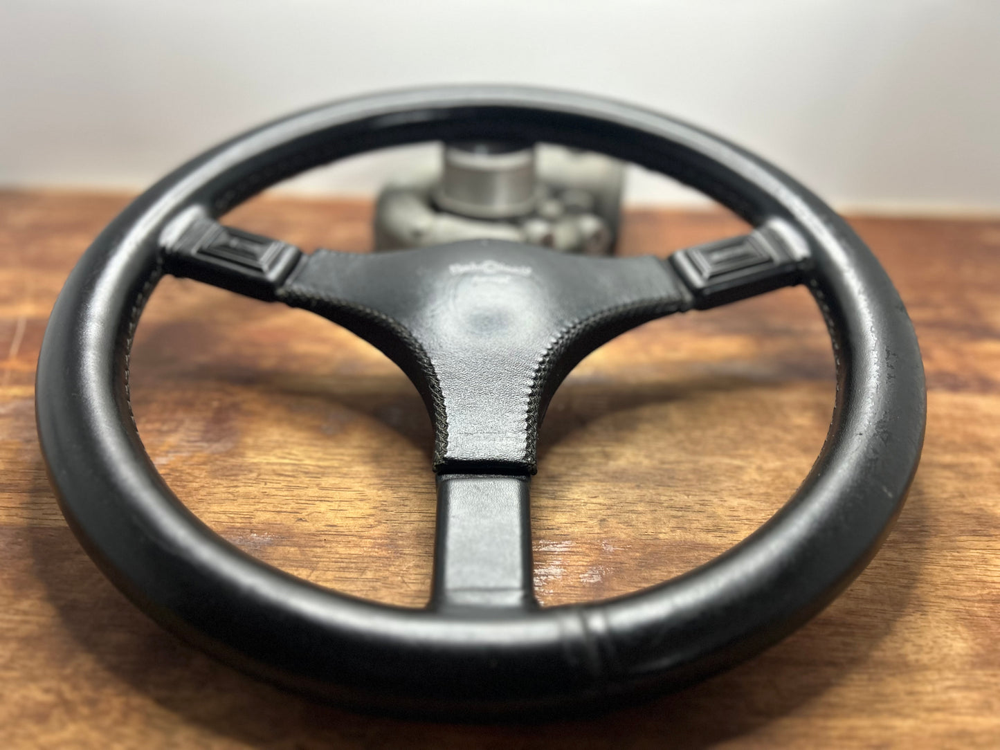 Italvolanti Formel 365mm Leather Steering Wheel Mazda Rx7 - Black