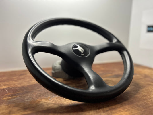 Nissan Skyline R32 GTS-T Series 1 Leather Steering Wheel - Black