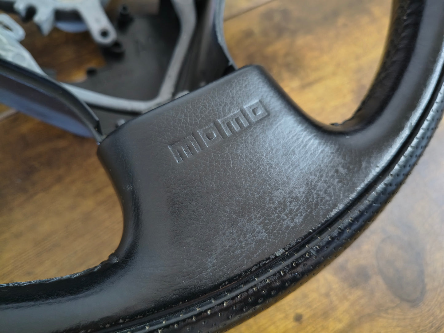 GDA / BL5 WRX MOMO Leather Steering Wheel - Black