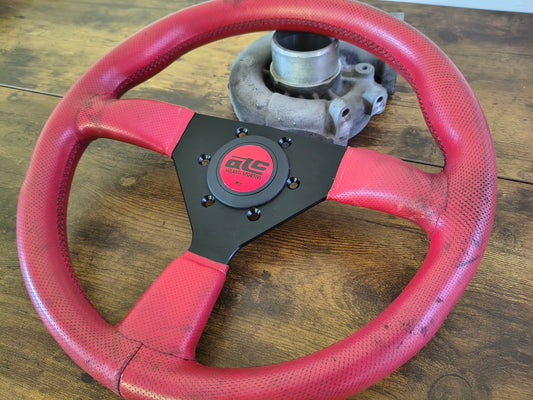 ATC Sprint Perforated Leather Steering Wheel 330mm - Red