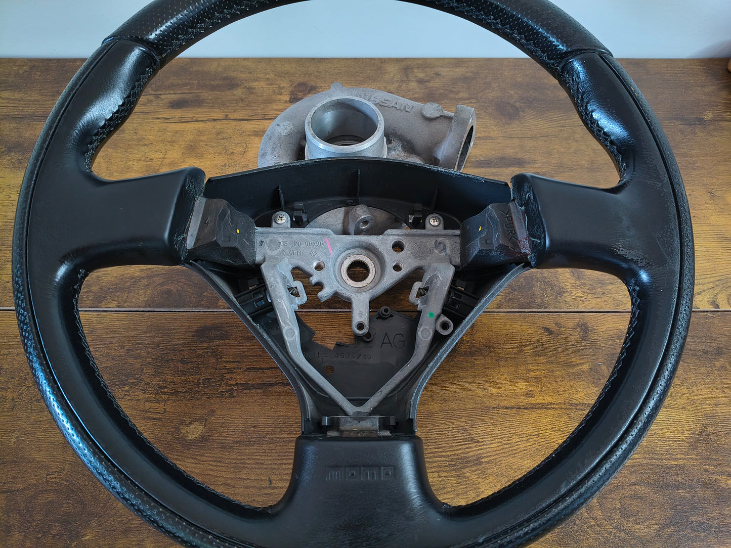 GDA / BL5 WRX MOMO Leather Steering Wheel - Black