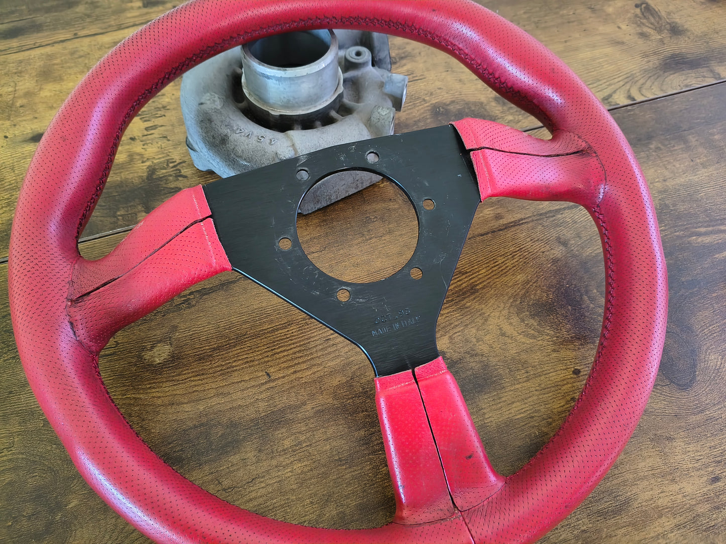 ATC Sprint Perforated Leather Steering Wheel 330mm - Red