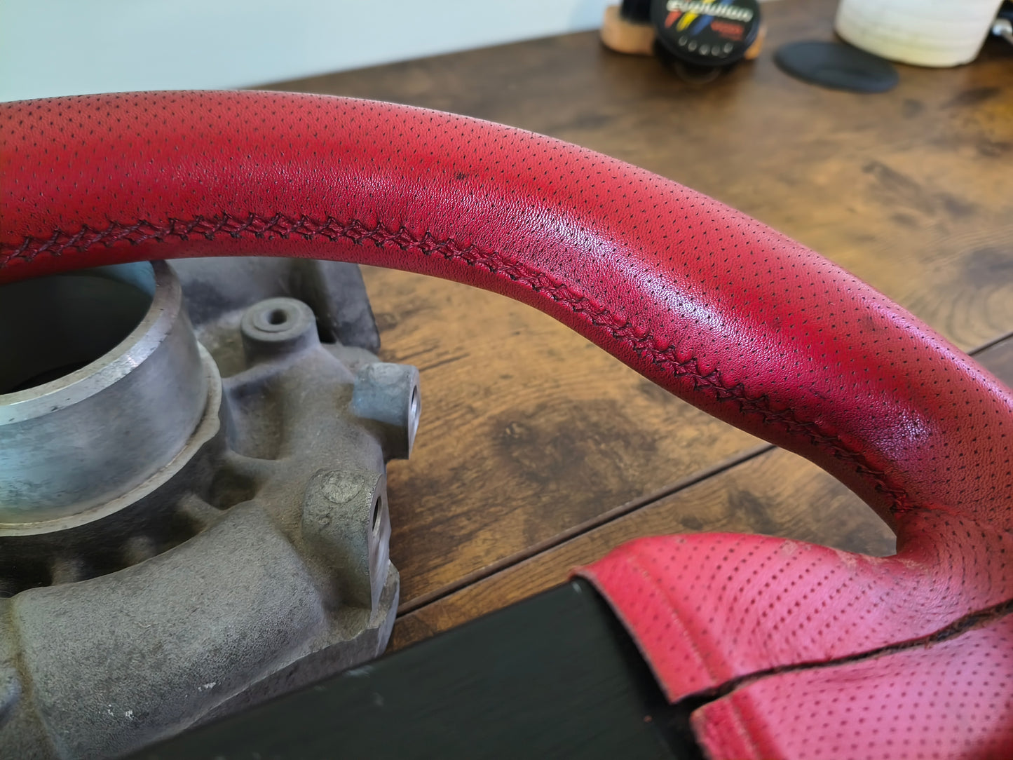 ATC Sprint Perforated Leather Steering Wheel 330mm - Red